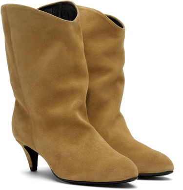 Nega čevljev BY FAR BY FAR Osage Suede Kitten Heel Boots Bež | MWFBO067SU002BR046PL, 3