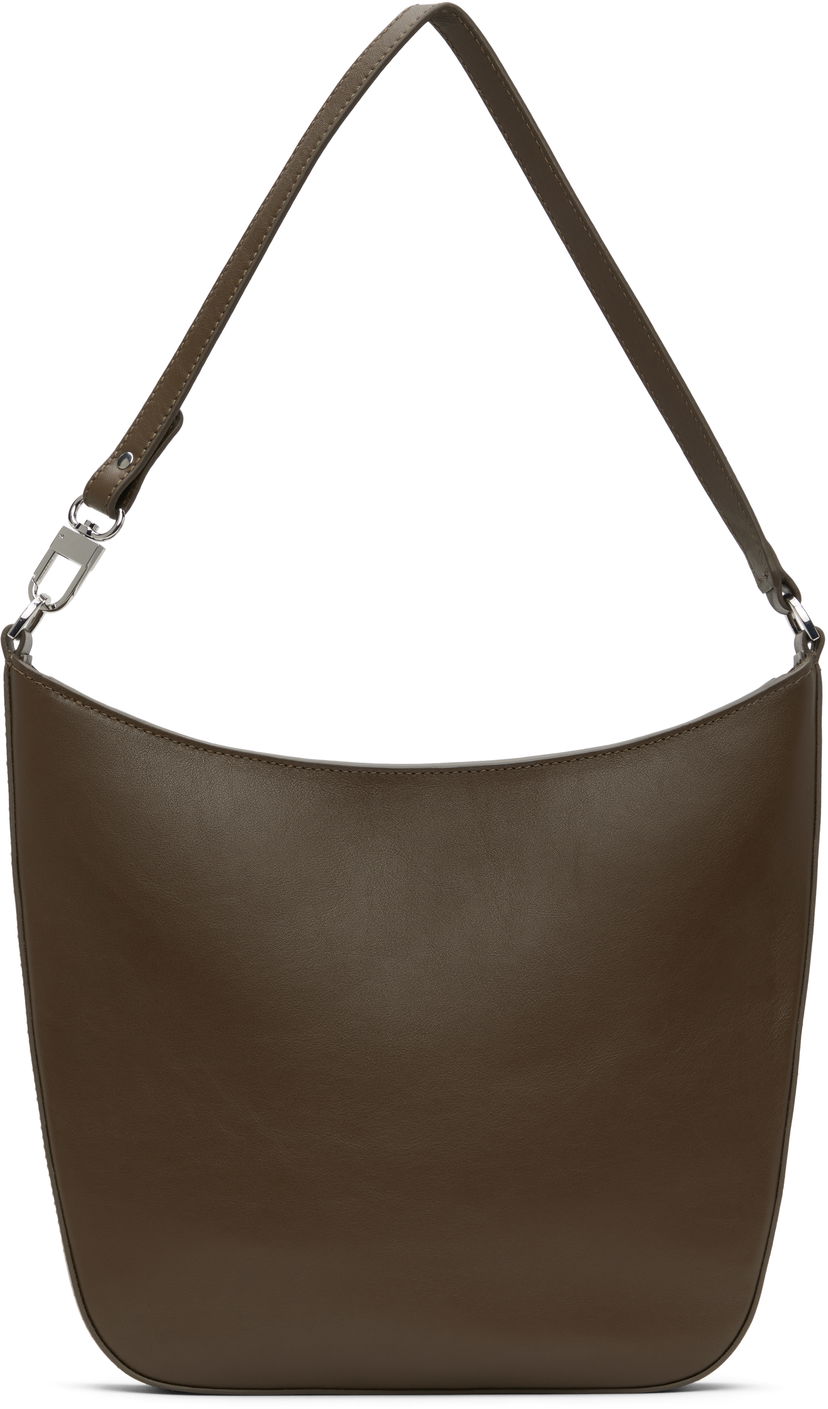 Torba za čez ramo BY FAR BY FAR Suli Shoulder Bag Rjava | MWBSB053CL013BR047PL