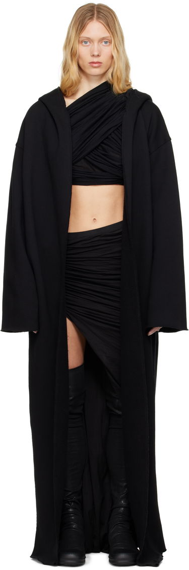 Pulover Rick Owens Rick Owens DRKSHDW Hollywood Dragging Peter Hoodie Črna | DS01E3248 F, 0