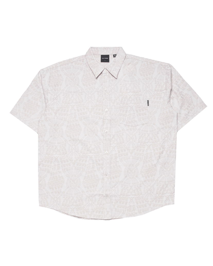 Srajce DAILY PAPER Zuri Macrame Jacquard Relaxed Shirt Bela | 2411046