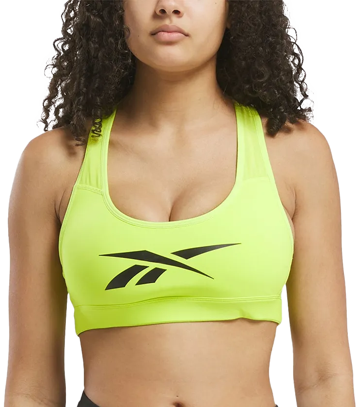 Modrček Reebok Lux Vector Racer Sports Bra Rumena | 100206195