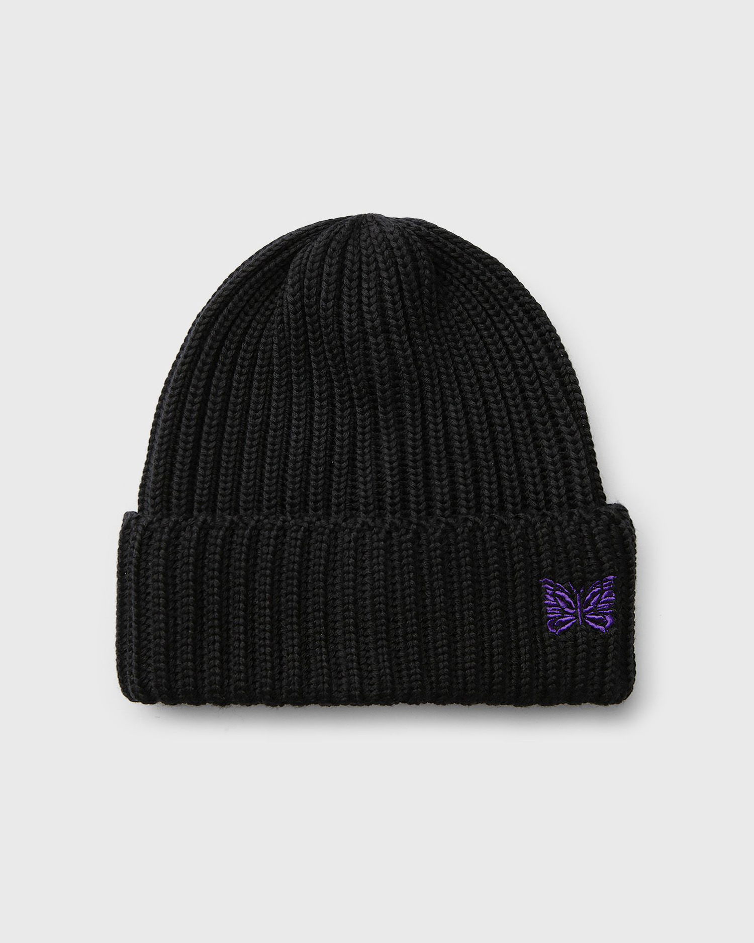 Beanie Needles Merino Wool Beanie Črna | PU063-D-BLACK, 0