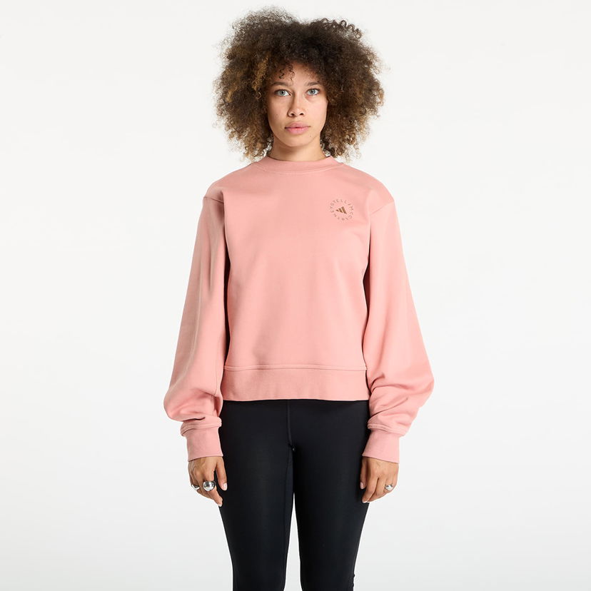 Pleteni pulover adidas Originals adidas by Stella McCartney Regular Sweatshirt Roza | JX6784