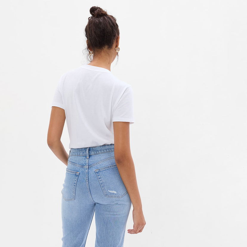 Majica GAP Basic Crewneck Tee Fresh White Bela | 795346-01
