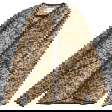 Pleteni pulover Universal Works Universal Works Leopard Wool Fleece Liner Jacket, Size Large Rjava | P31200-CMO, 0