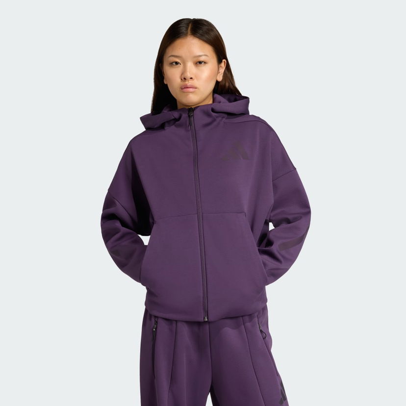 Pulover adidas Performance Z.N.E. Full-Zip Hoodie Lila | KC4569