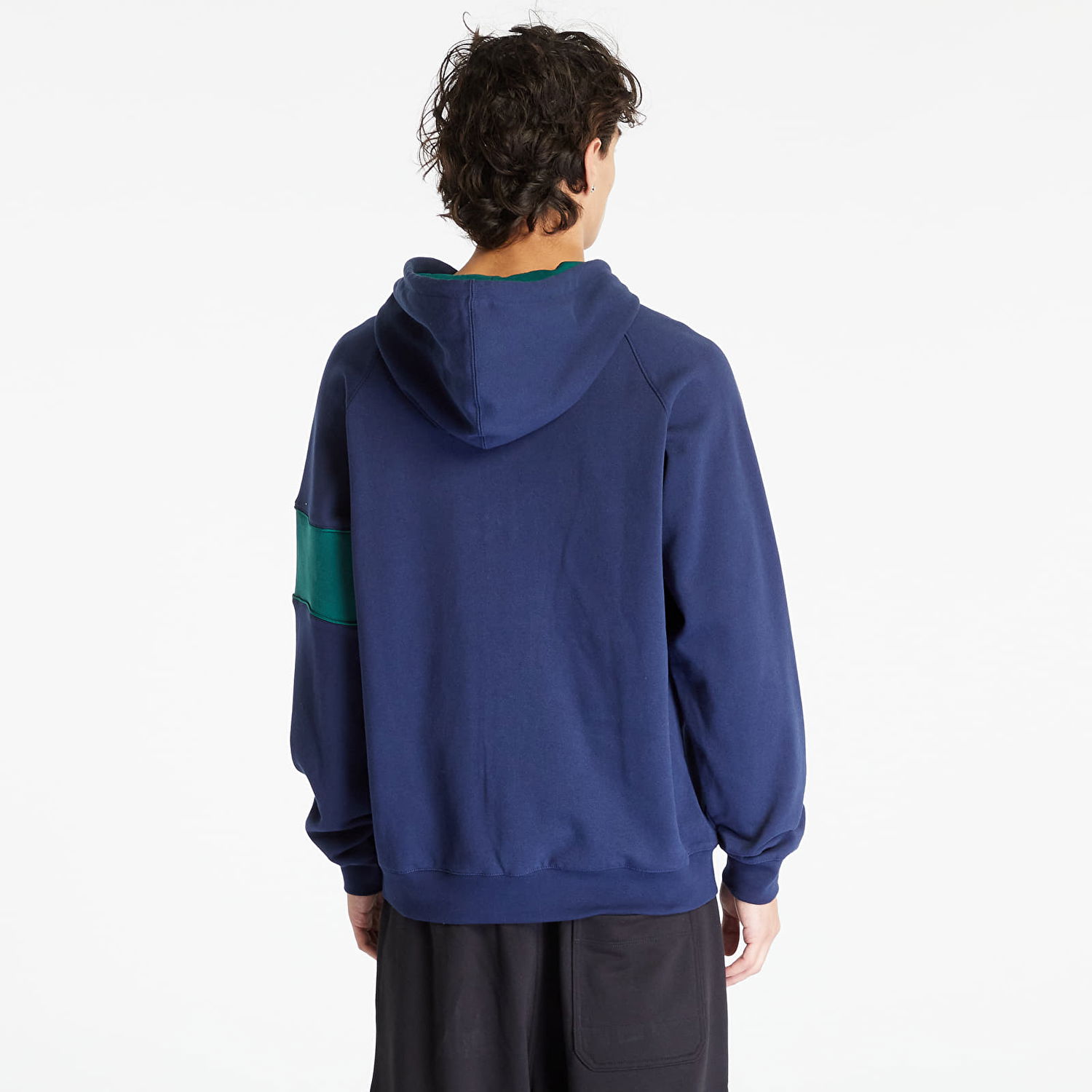 Pulover adidas Originals Hack Ny Half-Zip Hoodie Mornarica | IP9486, 1