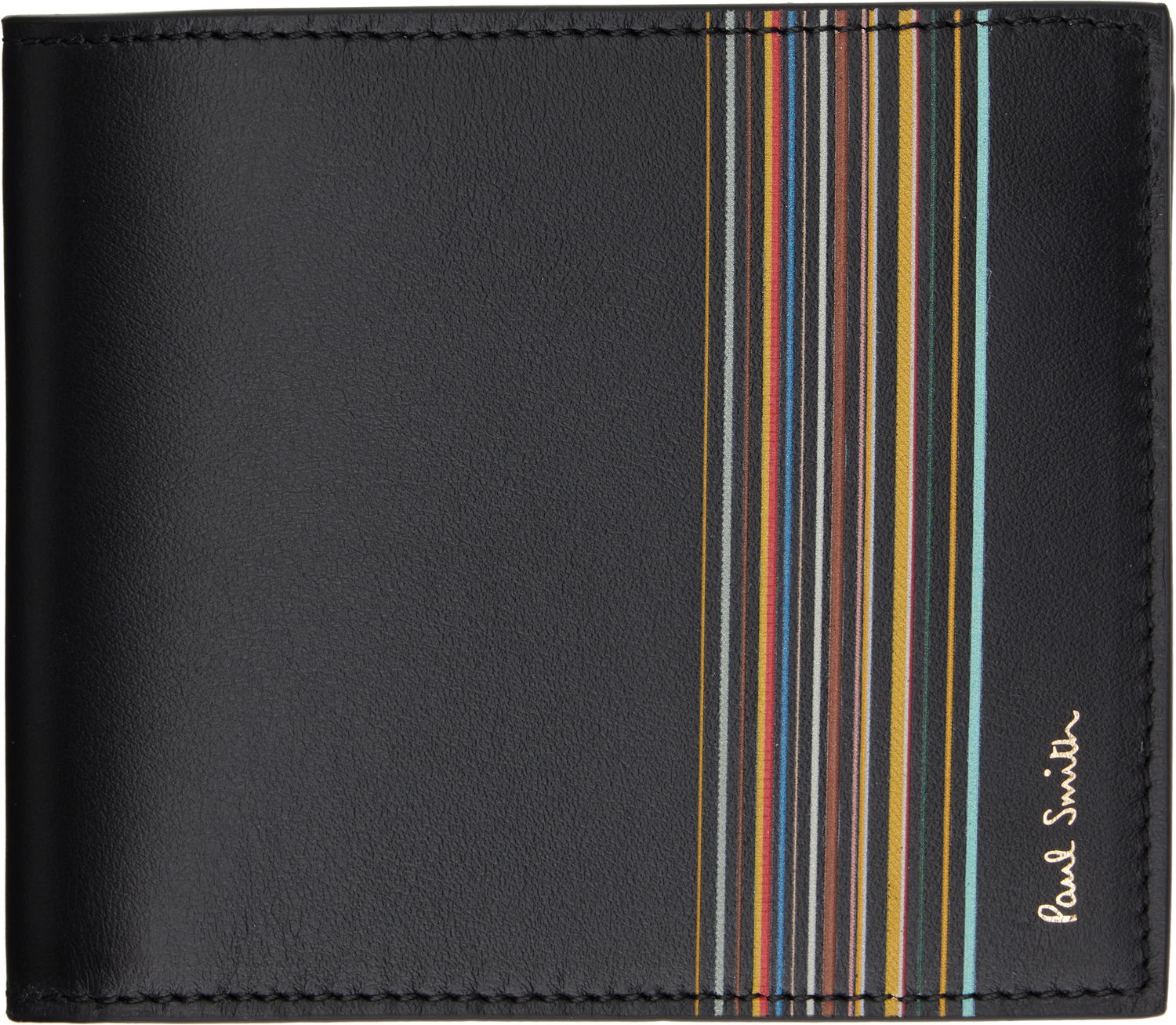 Denarnica Paul Smith Paul Smith Signature Stripe Billfold and Coin Wallet Črna | M1A-4833-LFISIG, 0