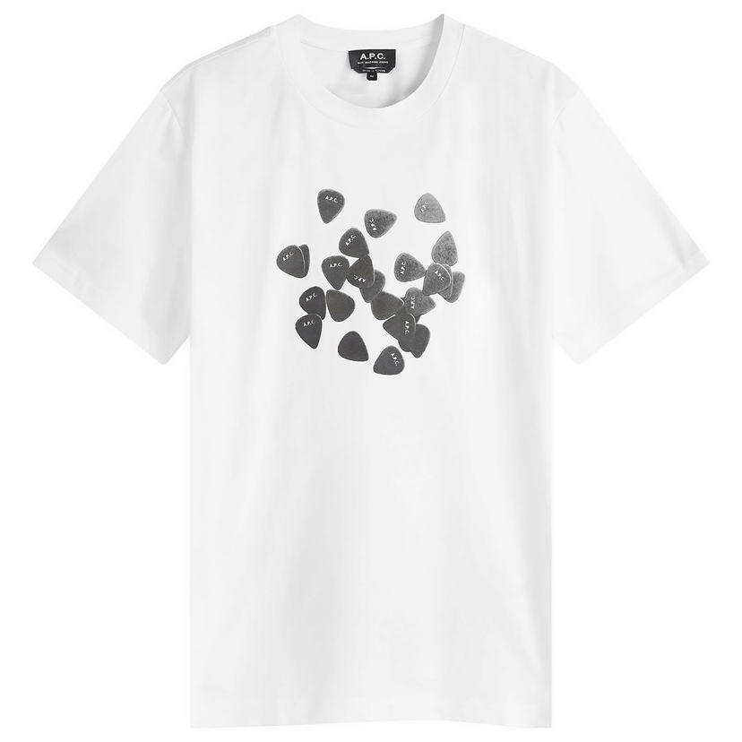 Majica A.P.C. Graphic T-Shirt With Print Bela | COBQX-M26483-AAB