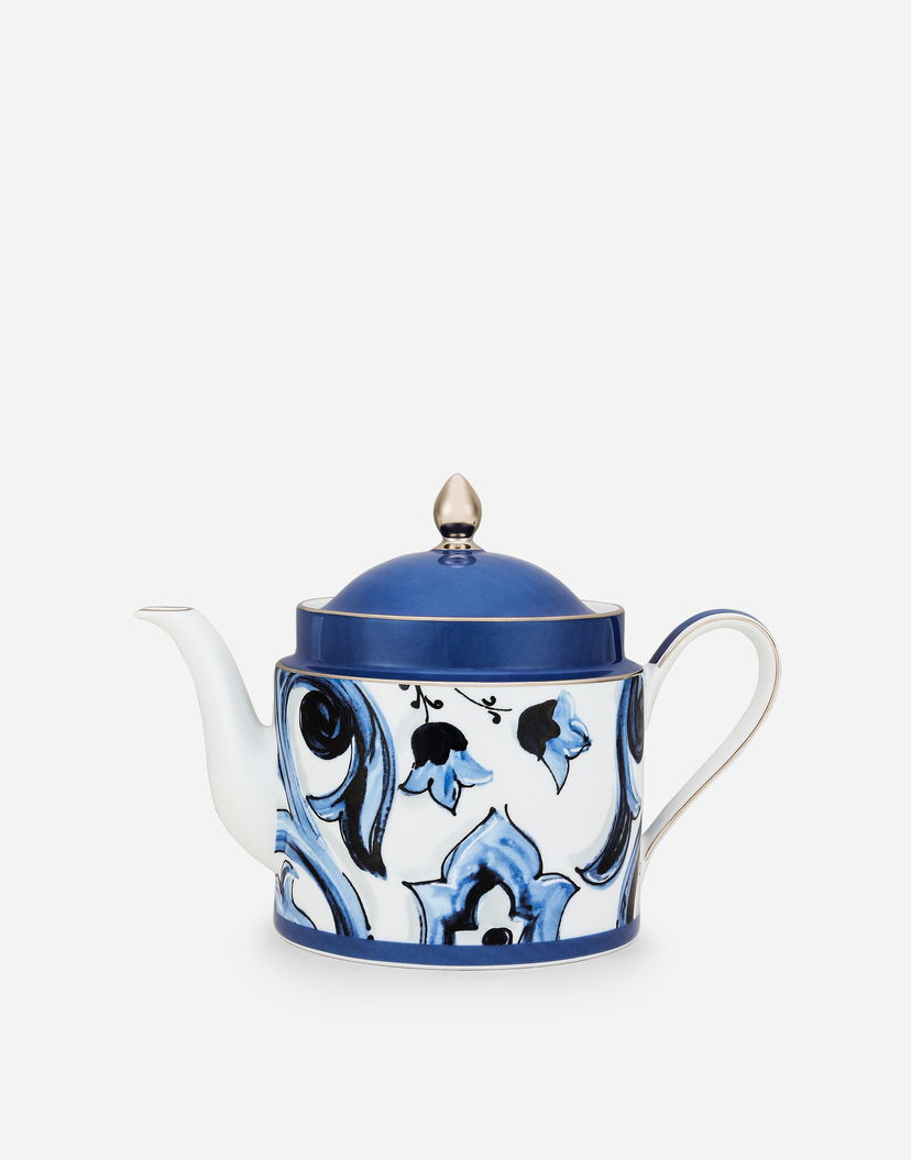 Home decor Dolce & Gabbana Porcelain Teapot With Floral Print Modra | TC0127TCA39UB004