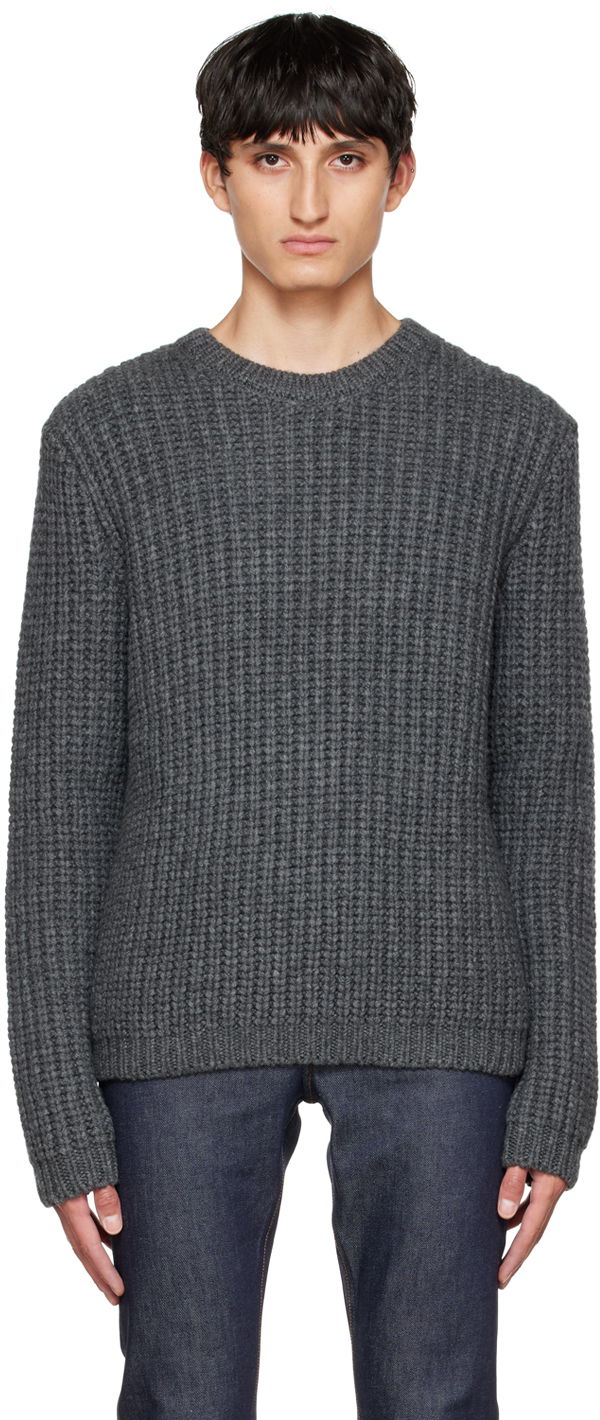 Pleteni pulover A.P.C. Heini Siva | WOAOD-H23132, 0