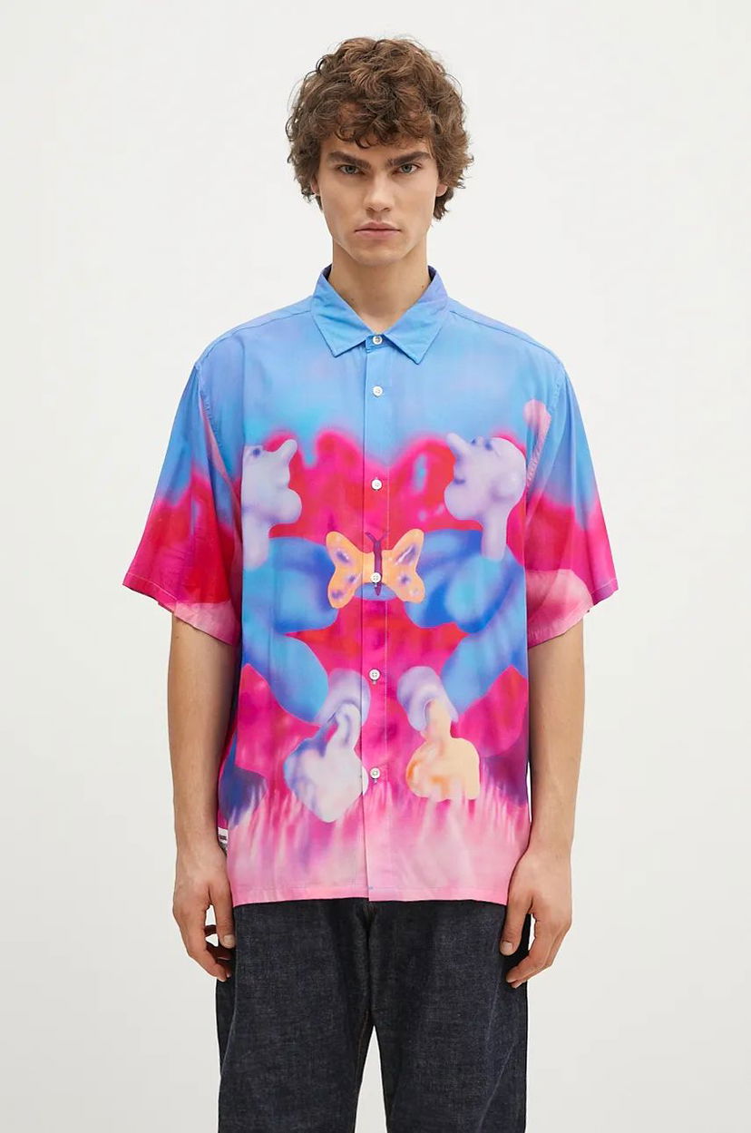 Srajce Pleasures Interaction Button Down Shirt Večbarvna | P24F028