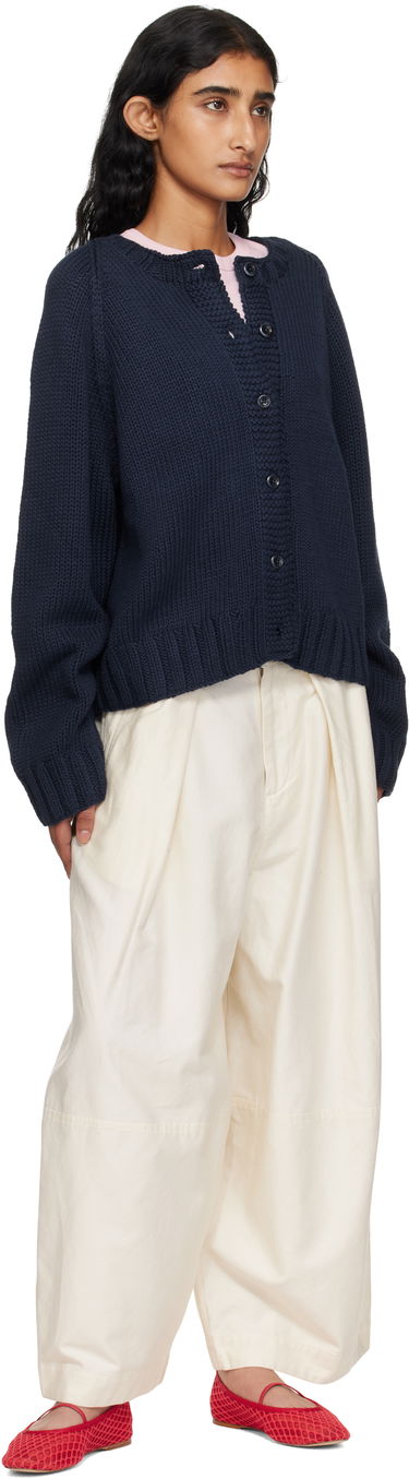 Pleteni pulover YMC YMC Atomic Cardigan Mornarica | Q8YMF, 3