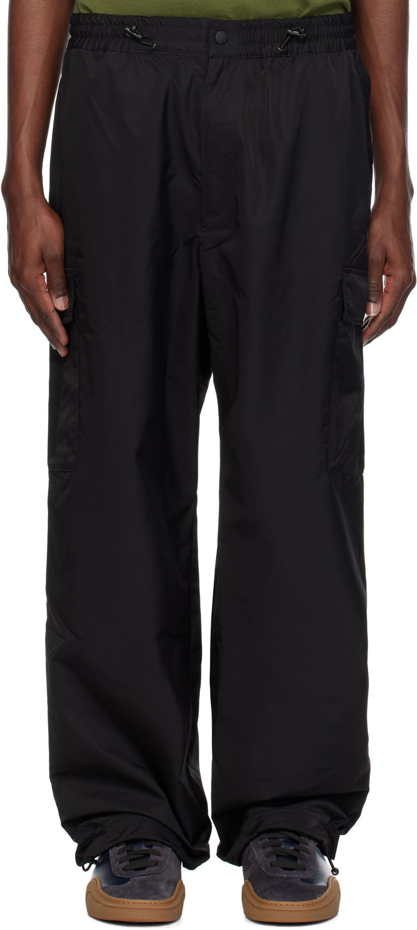 Cargo hlače KENZO Kenzo Paris 'Boke Flower 2.0' Cargo Pants Črna | FF55PA5149CE