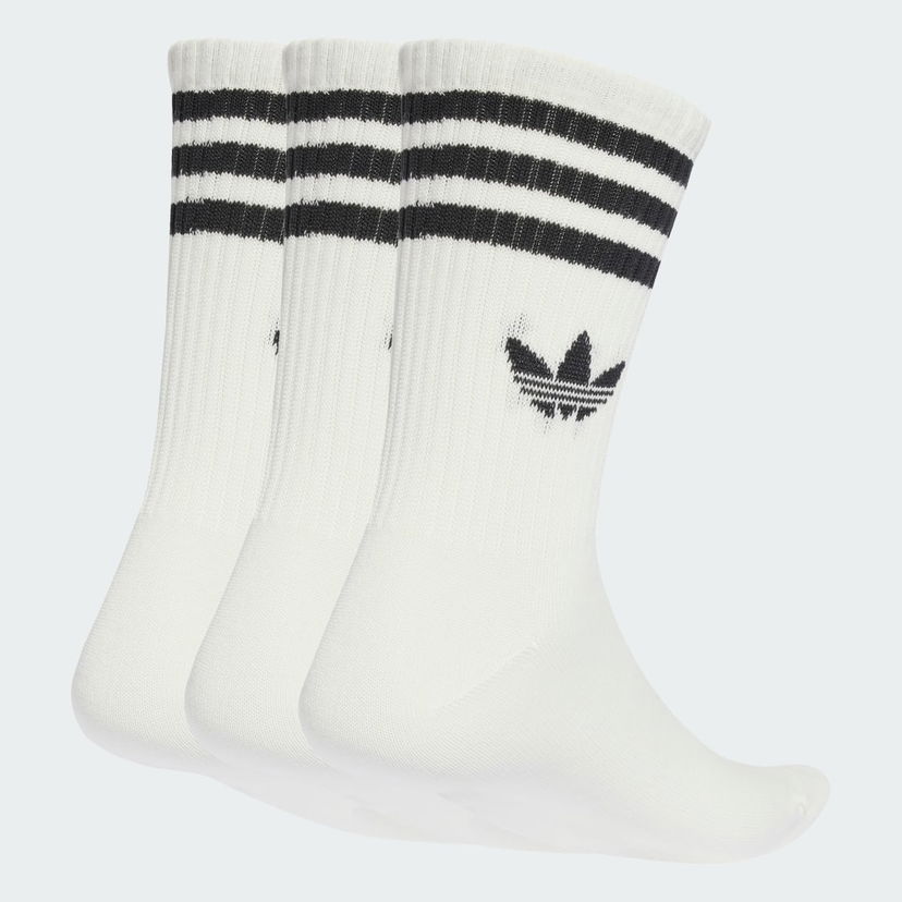 Nogavice adidas Performance 3-Stripes Crew Socks - 3 Pairs Bela | JV7401
