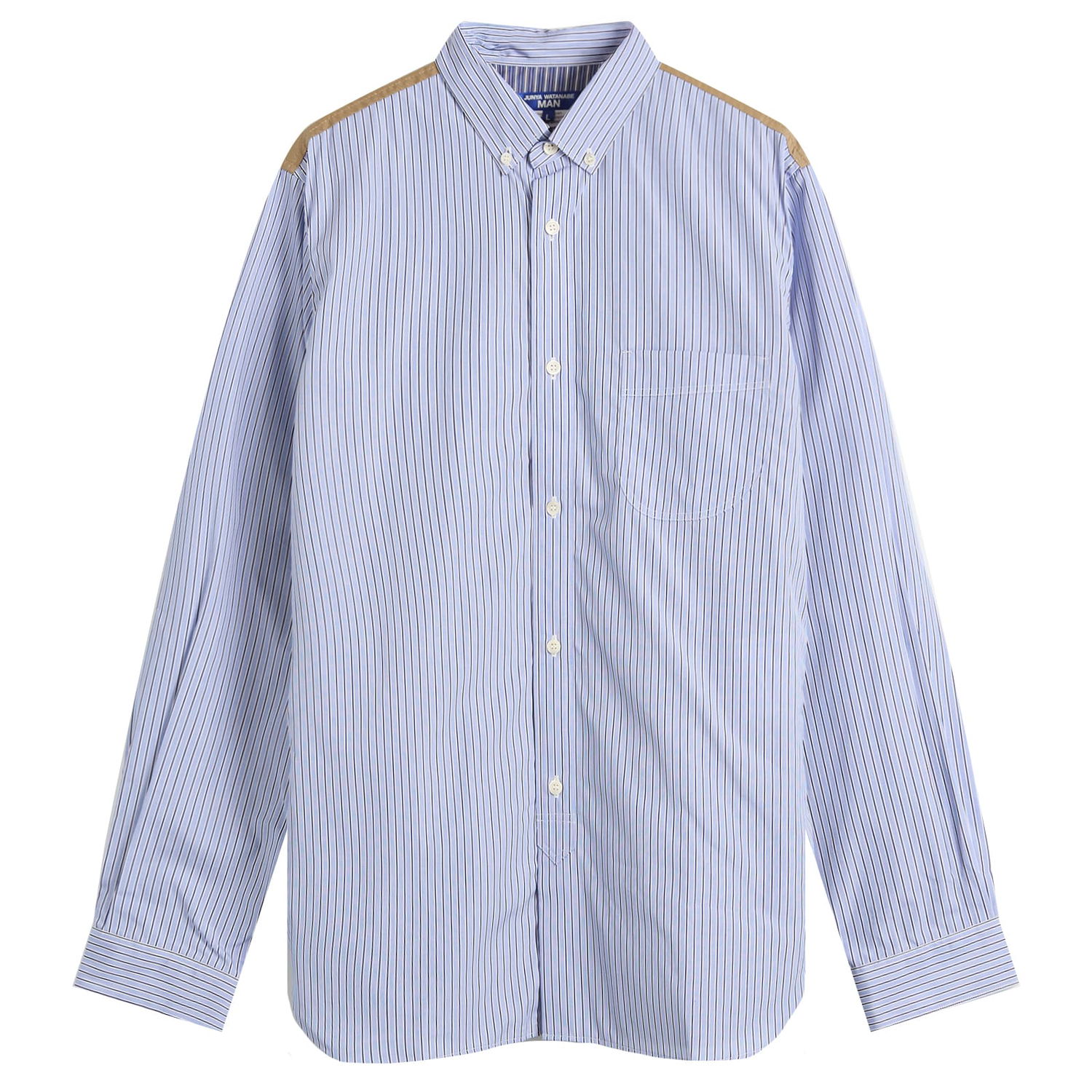 Srajce Junya Watanabe Junya Watanabe MAN Stripe Shirt, Size Large Modra | WP-B017-051-1, 1