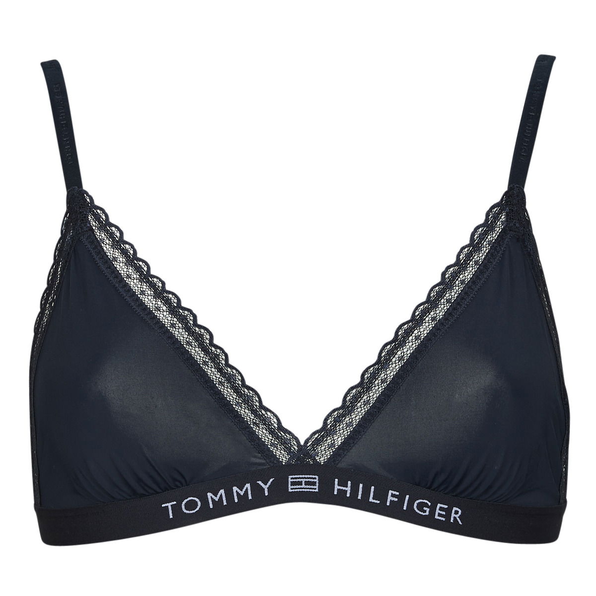 Modrček Tommy Hilfiger Triangle bras and Bralettes UNLINED TRIANGLE Črna | UW0UW04242-DW5-NOOS, 0