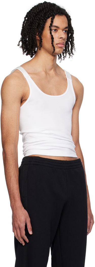 Majica brez rokavov Helmut Lang Seatbelt Tank Bela | O02HW516, 1