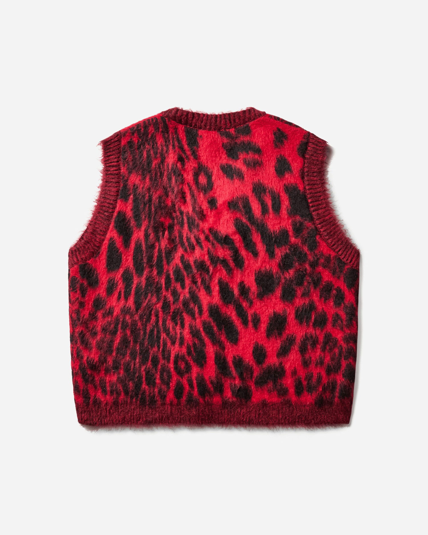 Telovnik Aries Brushed Leopard Print Vest Rdeča | AR4004104 Red, 0