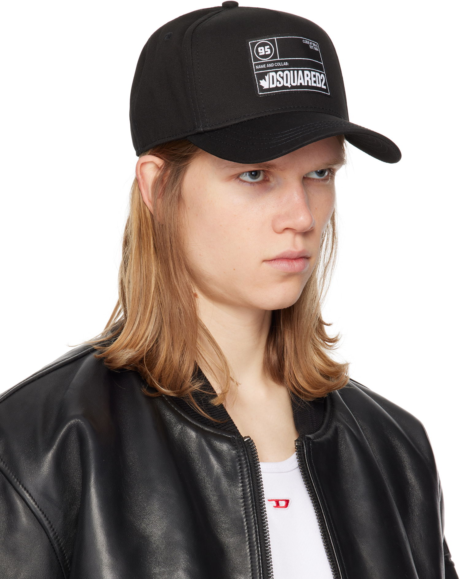 Kapa DSQUARED2 Dsquared2 Patch Cap Črna | BCM0882_05C00001_2124, 1