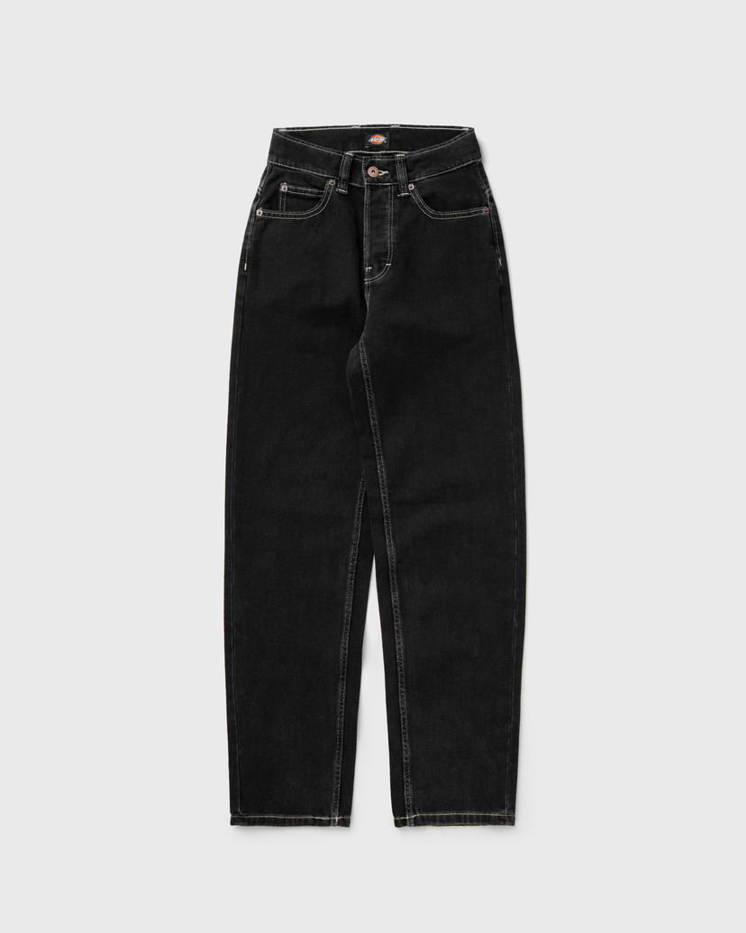 Kavbojke Dickies THOMASVILLE High-Waisted Wide-Leg Contrast Stitch Denim Pant Črna | DK0A4XYLJ791