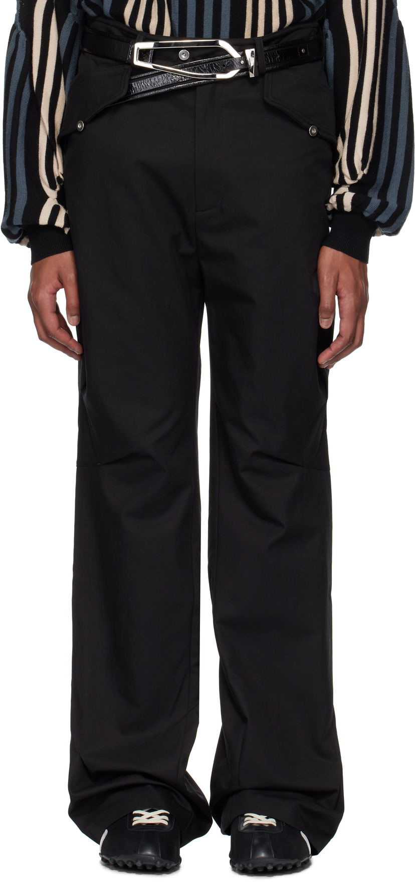 Hlače KIKO KOSTADINOV Kiko Kostadinov Alec K-Dart Trousers Črna | KKSS25T05-18