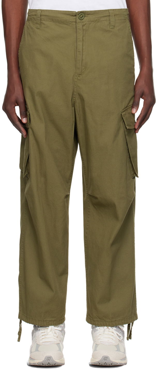 Cargo hlače Carhartt WIP Cargo Pants With Flap Pockets Zelena | I032983, 0