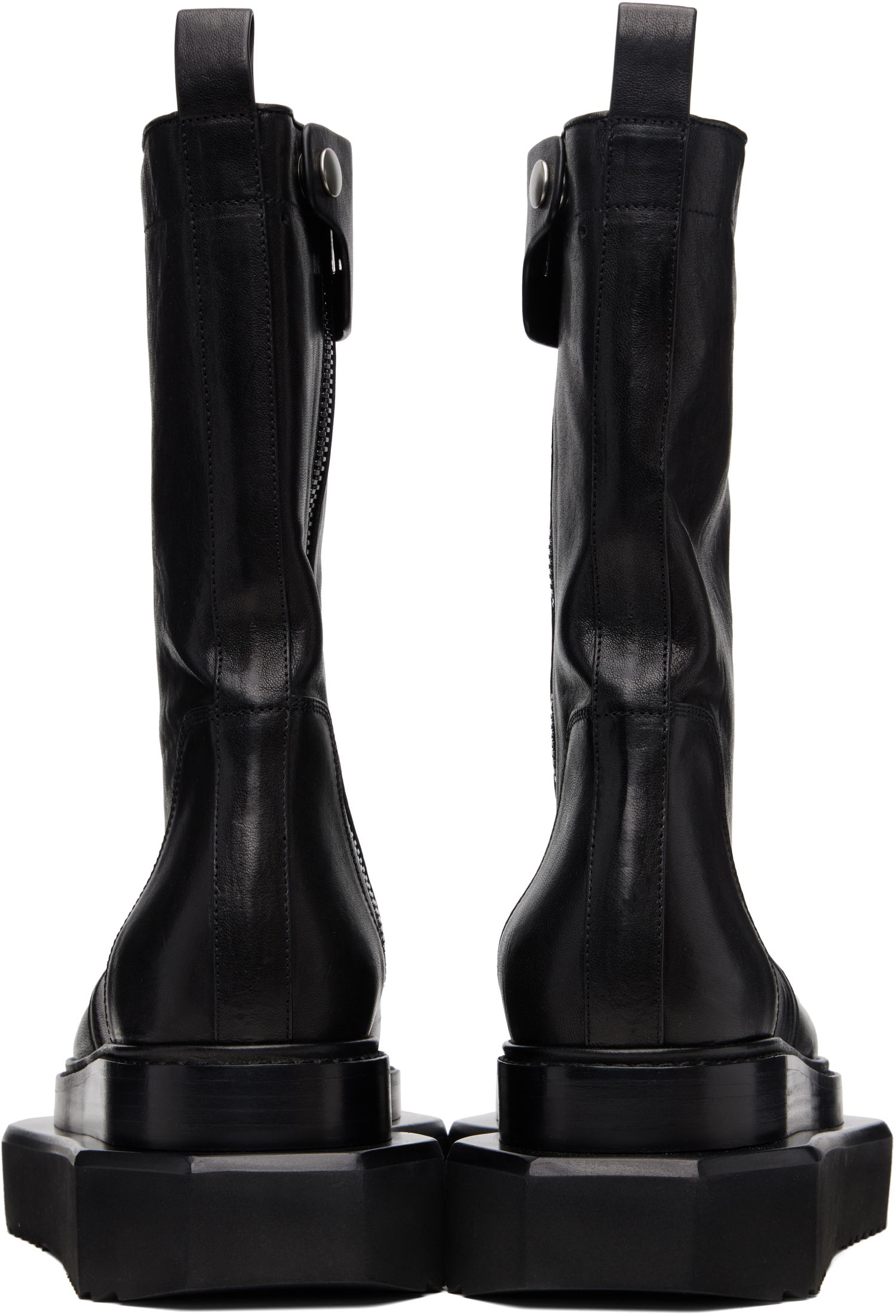 Superge in čevlji Rick Owens Rick Owens Concordians Zipped Turbo Cyclops Boots Črna | RU02E1873 LGY, 1