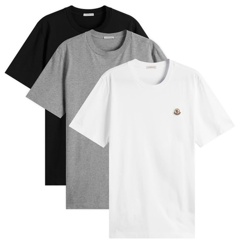 Majica Moncler 3-Pack Short Sleeve T-Shirts, Size Large Bela | 8C000-33-829H8-3P1