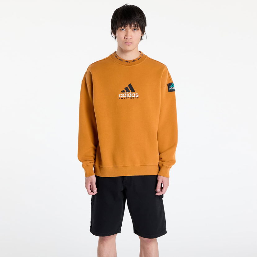 Pulover adidas Originals EQT Wash Crewneck Sweatshirt Oranžna | JX1569