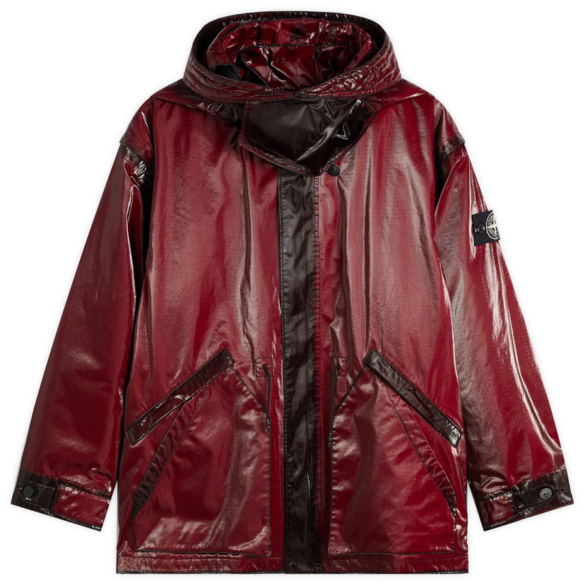 Parka Stone Island Ripstop Prismatico Parka Jacket, Size Large Rdeča | K2S154100079-V0012