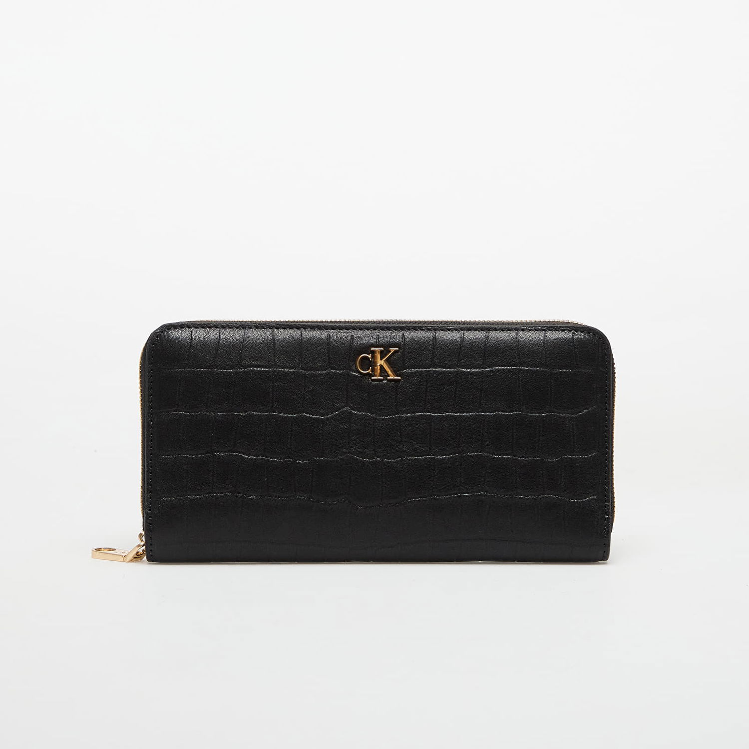 Denarnica CALVIN KLEIN Calvin Klein Croc Long Zip Aro Wallet Črna | LV04F1096G UB1, 0
