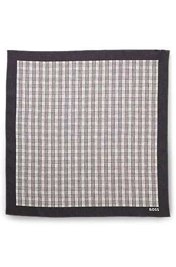 Šala BOSS Plaid Patterned Bandana with Contrasting Border Večbarvna | 50546032