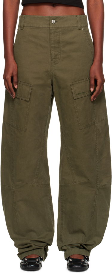 Cargo hlače We11done We11done Curved Cargo Trousers Zelena | WD-PT2-25-216-W-KK, 0