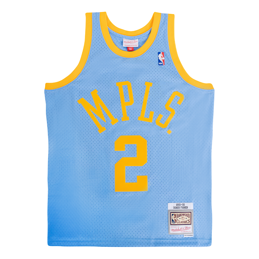 Majica brez rokavov Mitchell & Ness Los Angeles Lakers Derek Fisher Swingman Jersey Modra | SMJY1125-LAL01DFICLBL