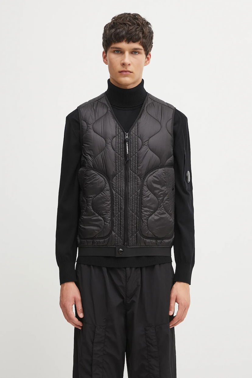 Telovnik C.P. Company C.P. Company Quilted Gilet Črna | 19CMVE049A110158A
