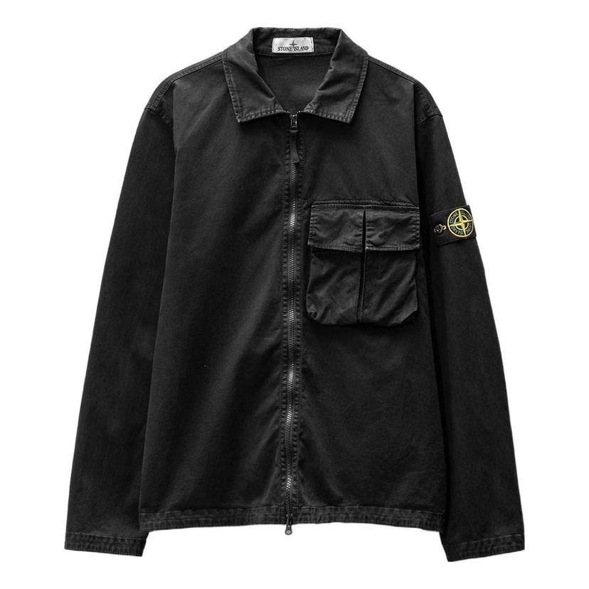 Vetrovka Stone Island Stone Island Overshirt Črna | 781510304-V0129