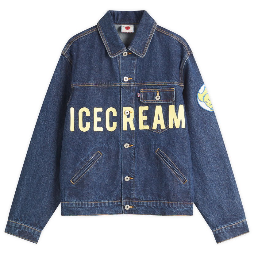 Jakna BBC IceCream ICECREAM Cowboy Denim Trucker Jacket, Size Large Modra | ICD25108-IND