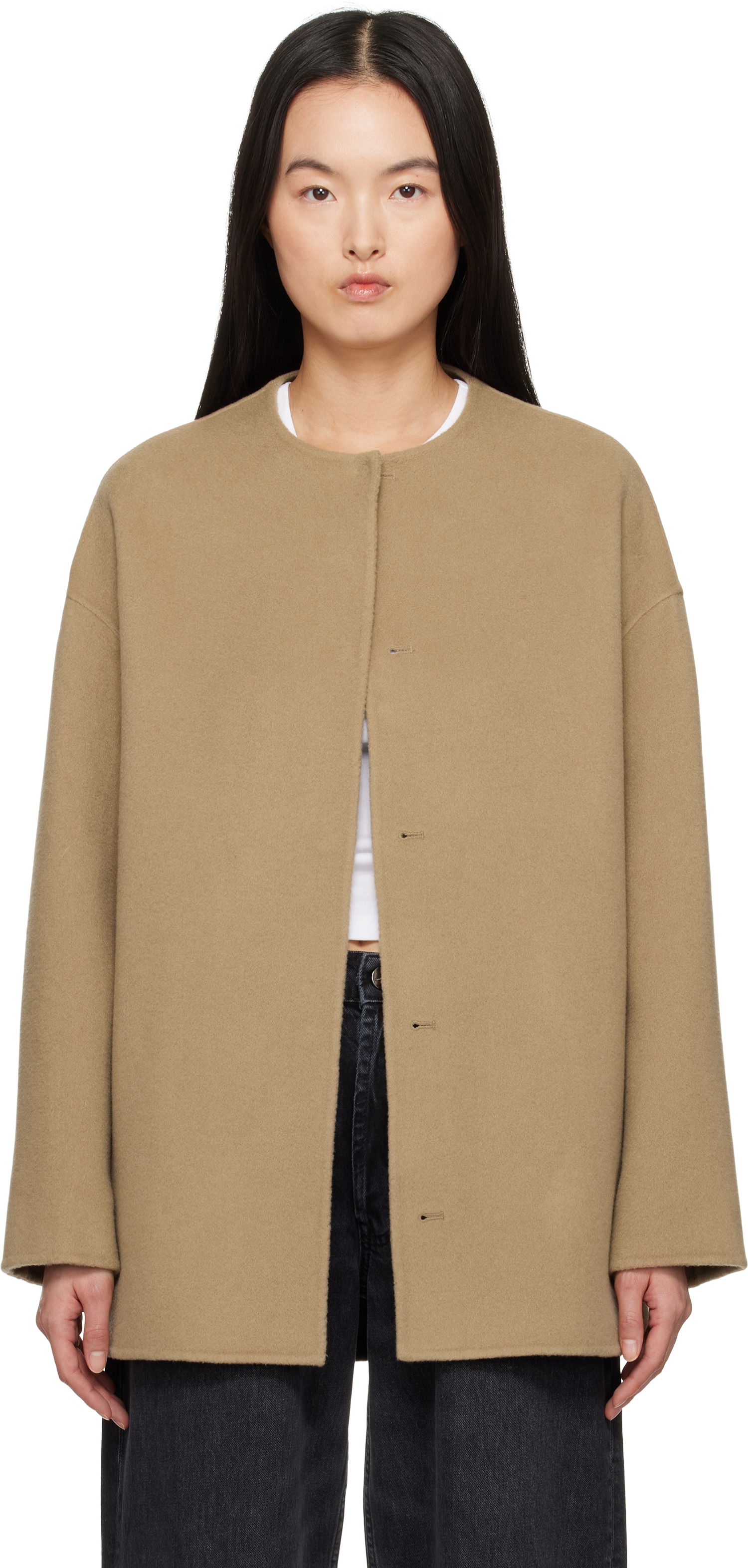 Plašči Loulou de Saison Loulou de Saison Gio Coat Bež | GIO, 0