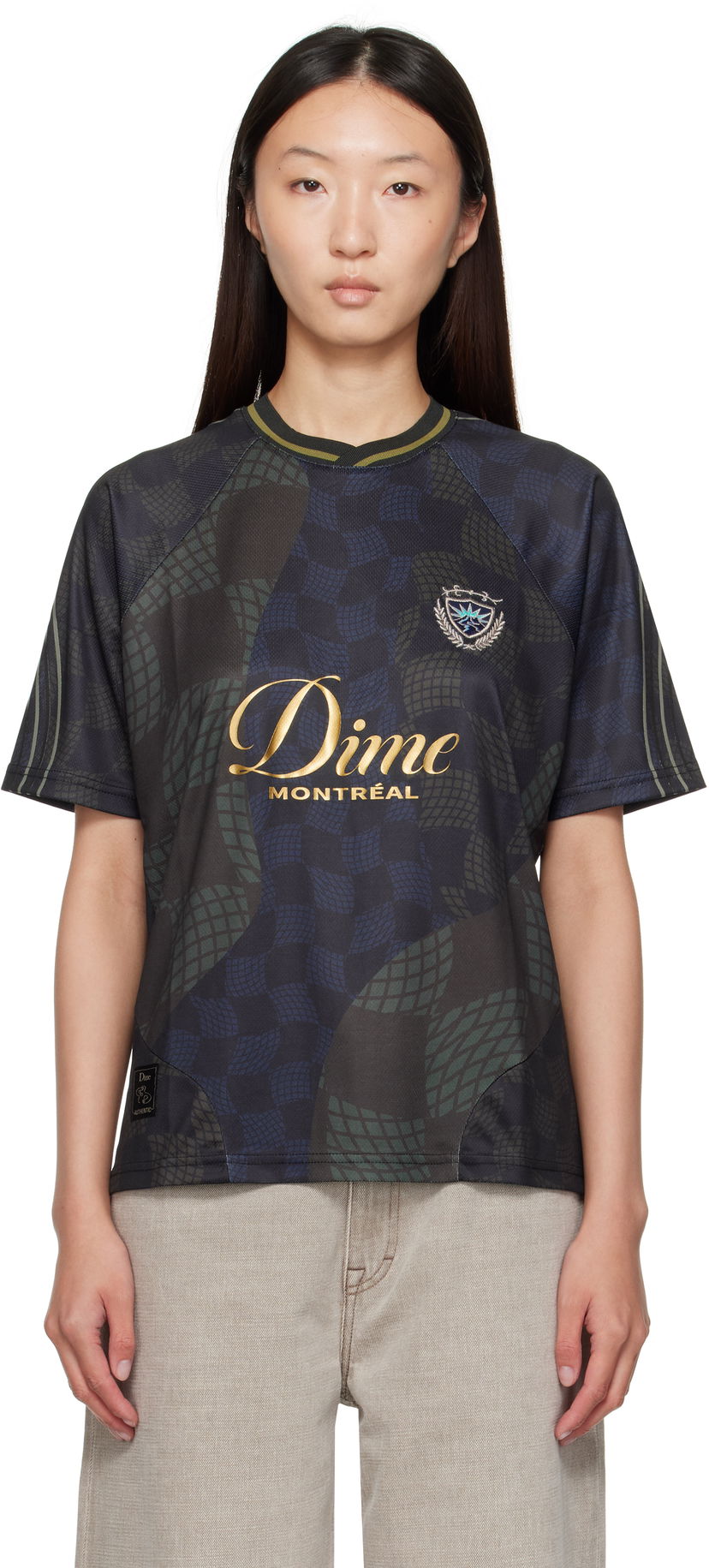 Dres Dime Dime Checkered Home Jersey Črna | DIMESU254BLK