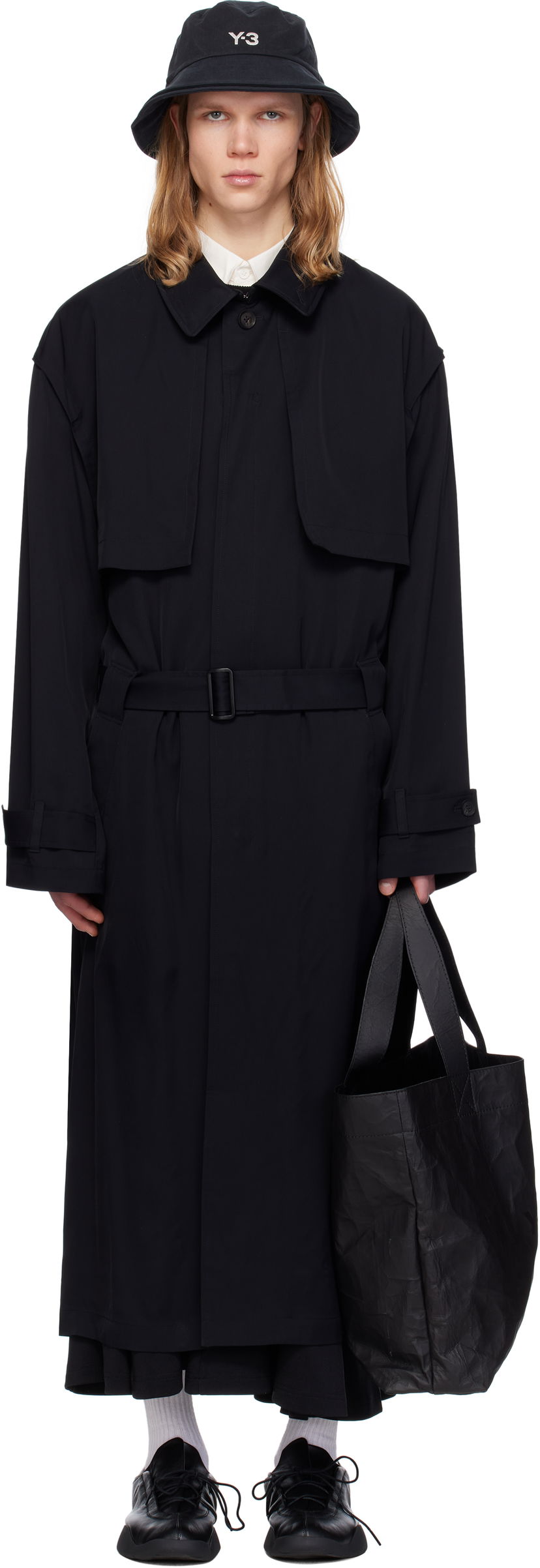Trenčkot Y-3 Twill Coat by Y-3 Črna | JD1481
