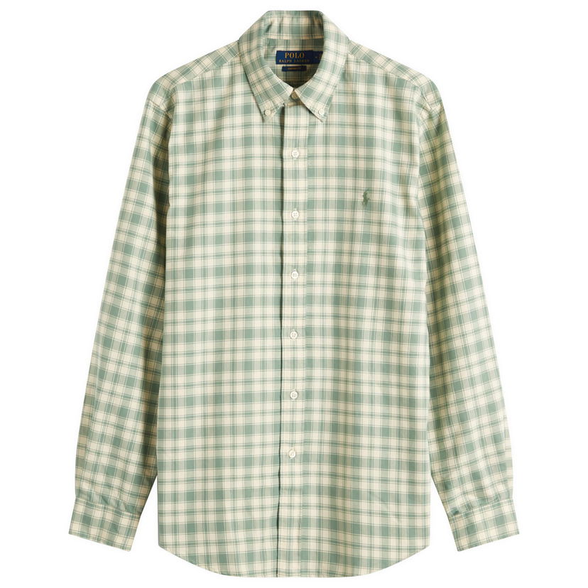 Srajce Polo by Ralph Lauren Ralph Lauren Men's Custom Fit Oxford Shirt, Size Large Zelena | 710968962001
