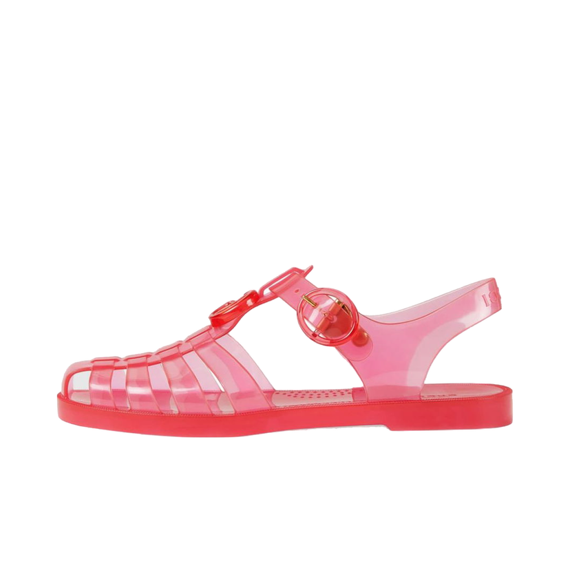 Superge in čevlji Gucci GG Fisherman Sandal Pink Clear Roza | 676970 JFM00 6656