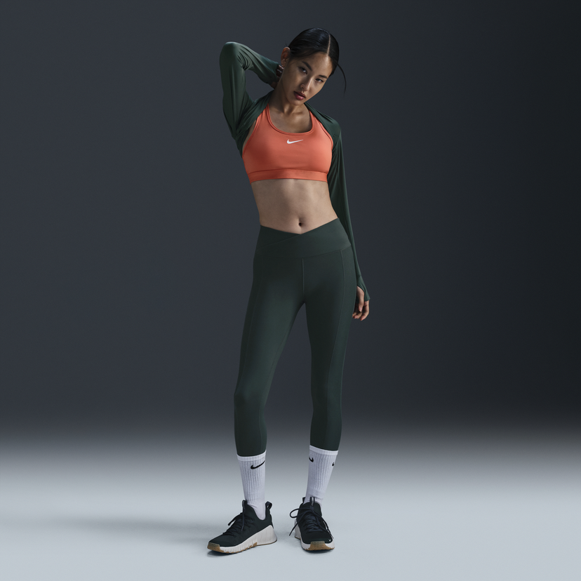 Pajkice Nike 7/8 Leggings Wrap High Waisted Zelena | FV7857-338