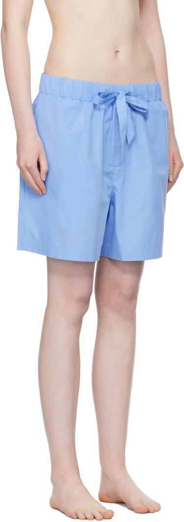 Pižame TEKLA Tekla Poplin Pyjama Shorts Modra | PPL-SHORTS-346, 1