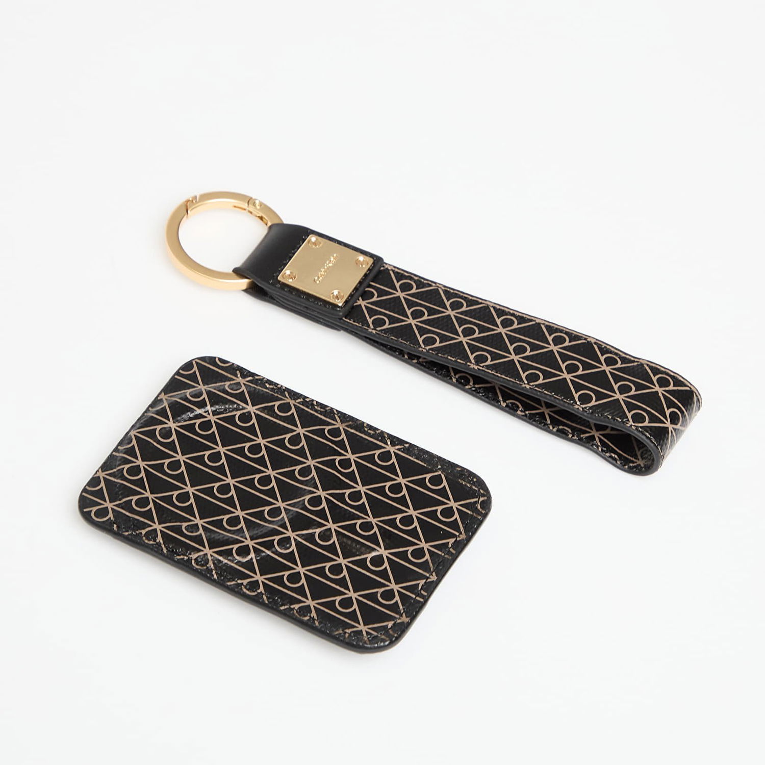 Obeski za ključe CALVIN KLEIN Calvin Klein Emblem Aop Key Fob and Cardholder Set Črna | LV04F1101G UB1, 1