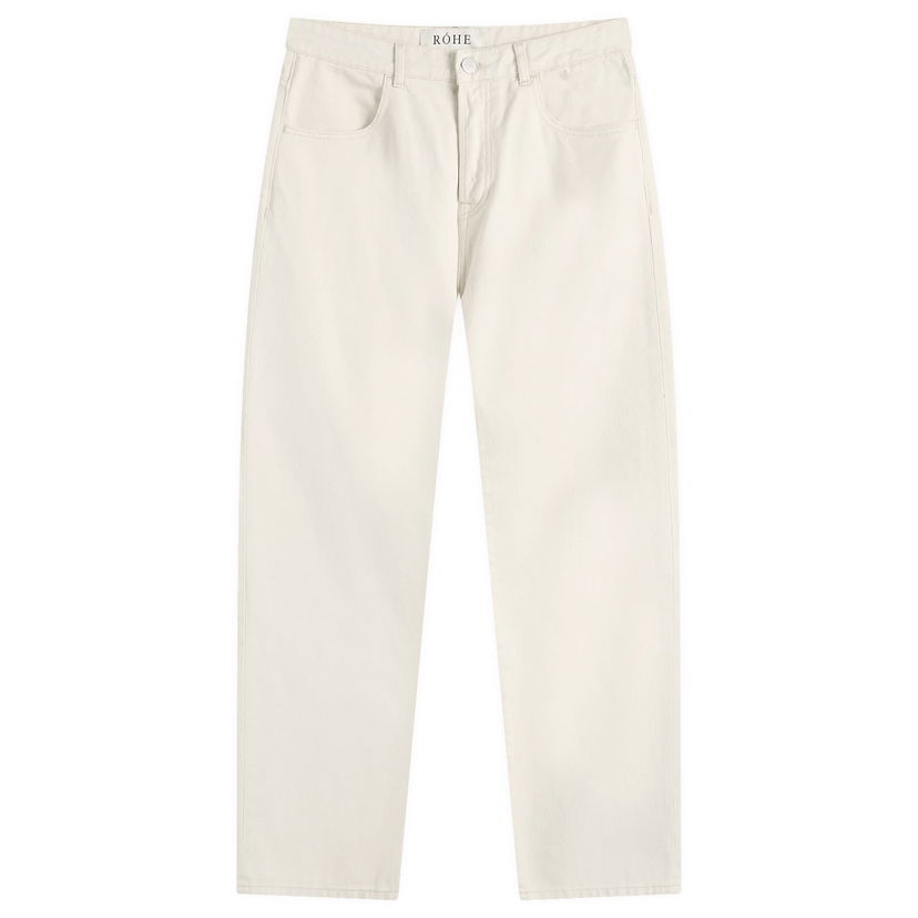Kavbojke Róhe Relaxed Leg Jeans 30" Bela | 314-31-038