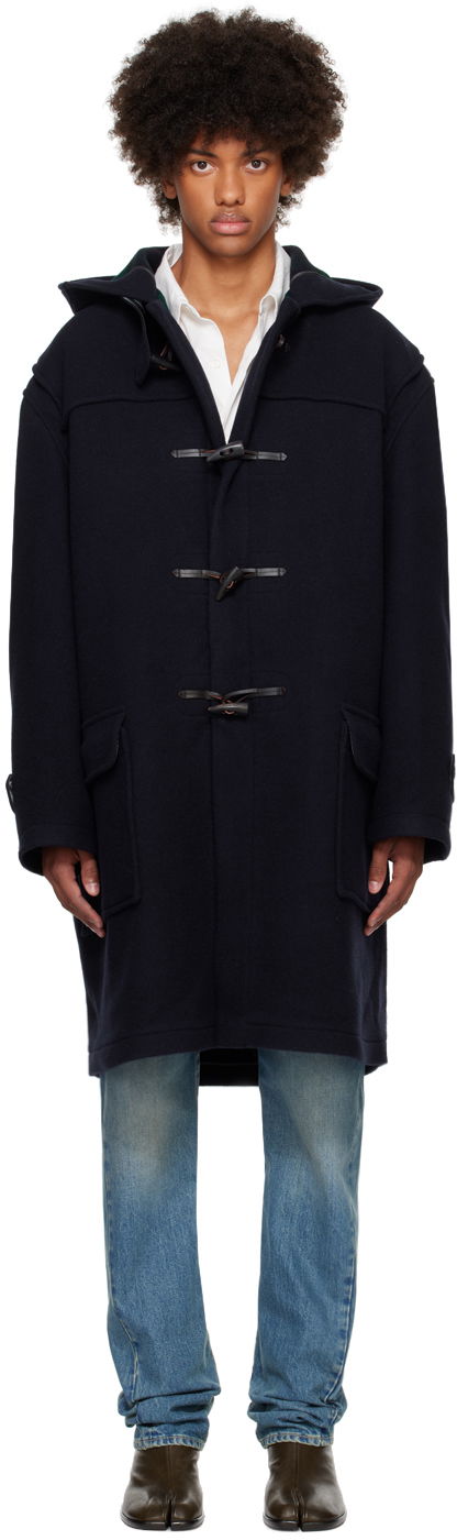 Plašči Maison Margiela Toggle Coat Modra | S50AA0153 M35230, 0