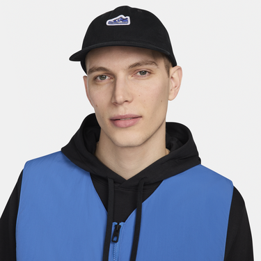 Kapa Nike Club Unstructured Flat Bill Dunk Patch Cap Črna | FN4404-010, 4