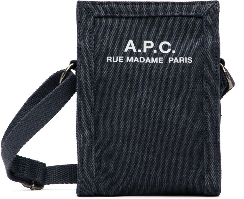 Nahrbtniki in torbe A.P.C. A.P.C. Recuperation Crossbody Phone Pouch Mornarica | COHGV-H61931